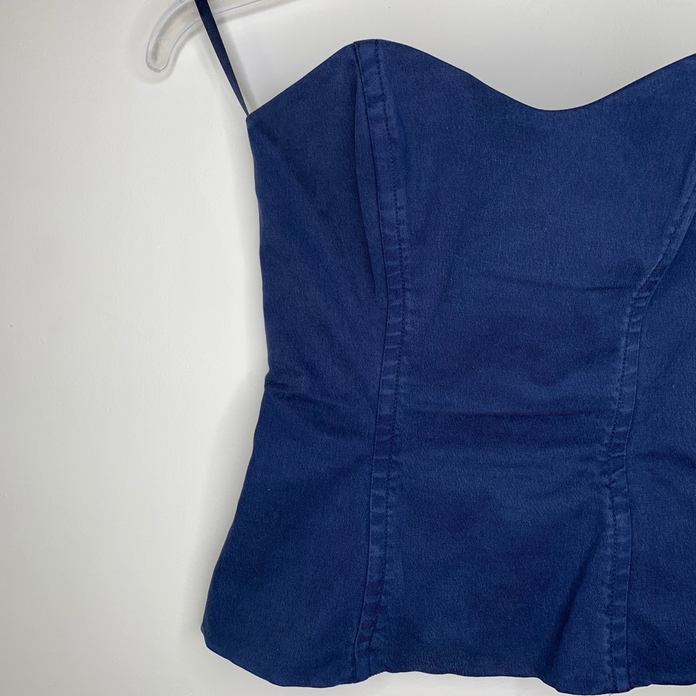 French Connection Strapless Ribbed Corset - Picture 2 of 4